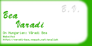 bea varadi business card